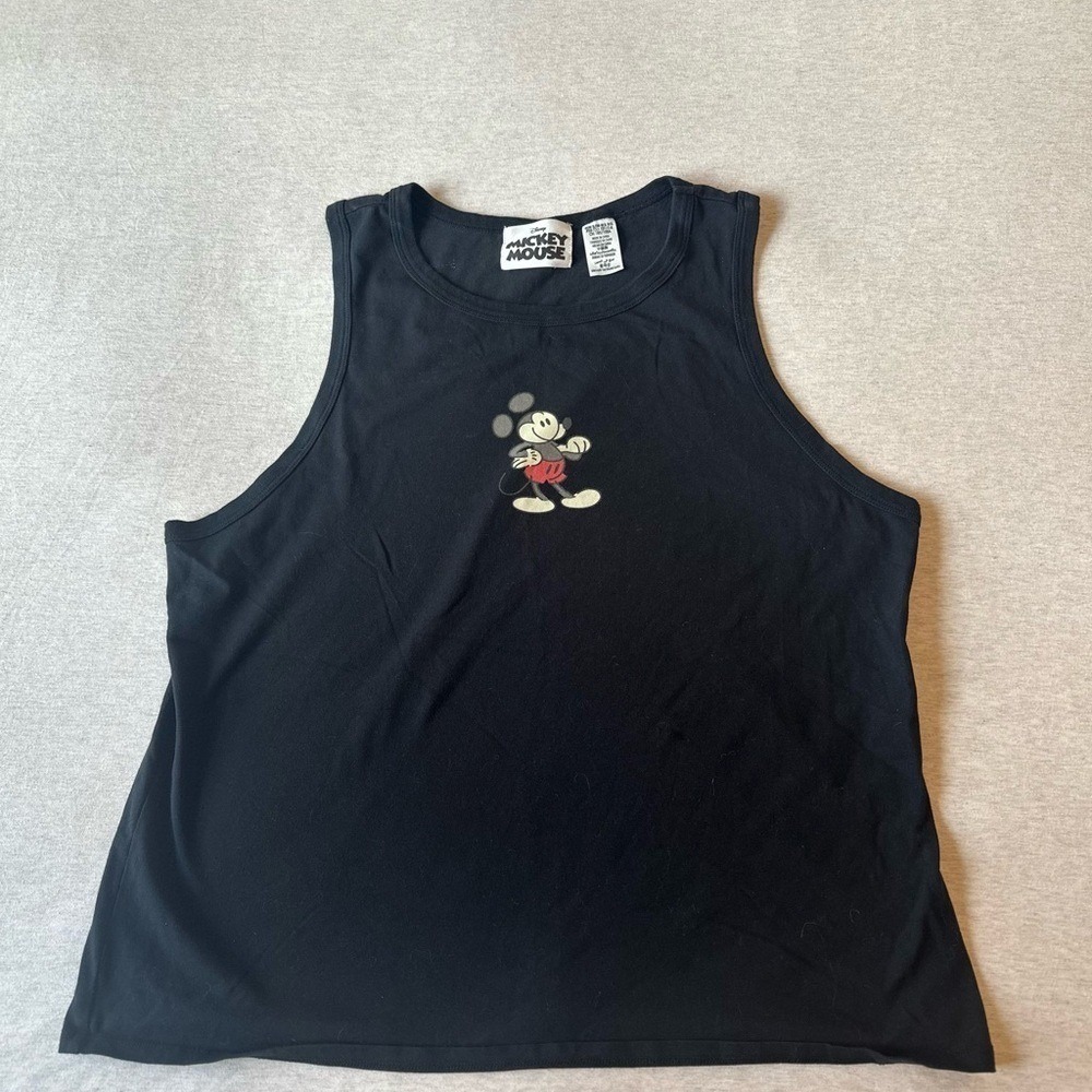 Disney Mickey Mouse Genuine Mousewear Black Graphic Tank Top XL‎